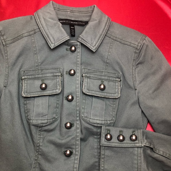 ⭐️NEW⭐️White House Black Market (WHBM) Military Style Jacket - Picture 6 of 12